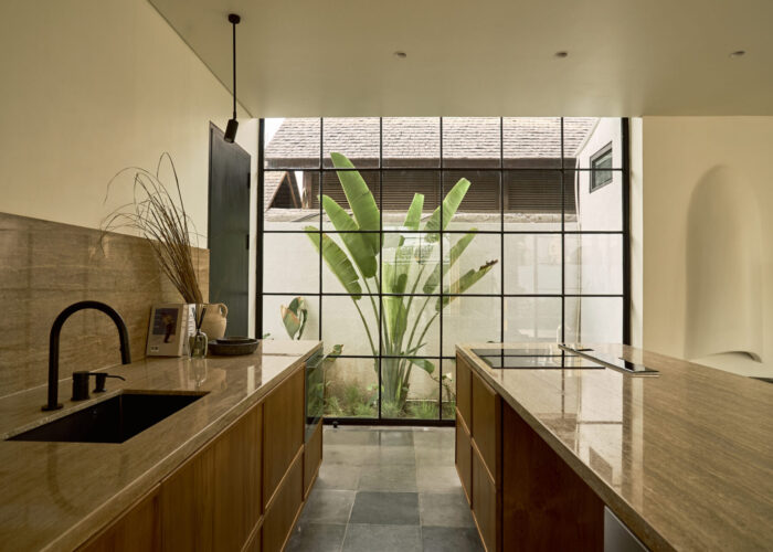 Stylish kitchen in Bali boutique villa